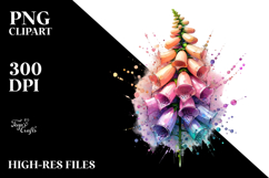 Vibrant Foxglove Abstract PNG Product Image 2