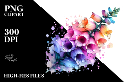 Vibrant Foxglove with Material PNG Product Image 2