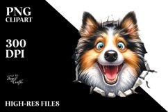 Funny Crazy Collie | Sublimation | Clipart Product Image 3