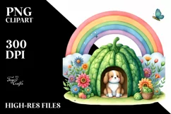 Watercolor Dog House | Clipart Product Image 1