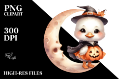 Cute Halloween Swan PNG Product Image 2