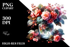 Jar Begonia | Clipart Product Image 2