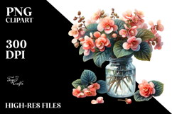 Jar Begonia | Clipart Product Image 2