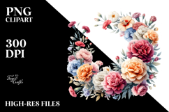 Colorful Floral Frame | Clipart Product Image 2