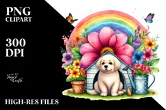 Watercolor Dog House | Clipart Product Image 3