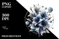 Abstract Lobelia PNG Product Image 2
