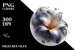 Abstract Lobelia PNG Product Image 2