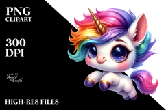 Funny Baby Unicorn, Sublimation PNG Product Image 2