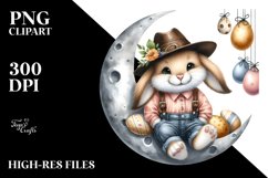 Bunny with Leather Jeans and Hat PNG Product Image 2