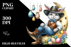 Bunny with Goofy Teeth and Hats PNG Product Image 2