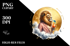 Lion in Beachwear, High-Res PNG Product Image 2