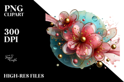 Abstract Cherry Blossom PNG Product Image 2