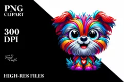 Cute Cartoon Funny Yorkipoo | Sublimation | Clipart Product Image 3
