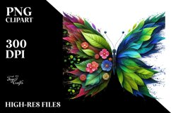 Vibrant Watercolor Butterfly PNG Product Image 3