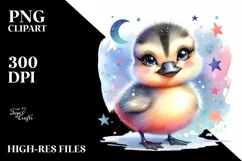 Colorful Baby Canada Goose | Clipart Product Image 1