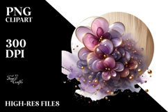 Abstract Glossy Lilac, Transparent PNG Product Image 2