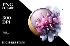 Abstract Glossy Lilac, Transparent PNG Product Image 2