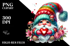 Whimsical Gnome Drinking a Cocktail, High-Res PNG Product Image 2
