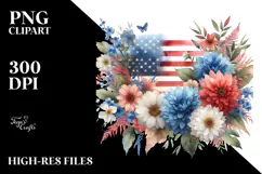 Watercolor USA Poppy, PNG Product Image 2