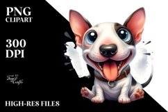 Funny Bull Terrier Sticker | Clipart Product Image 3
