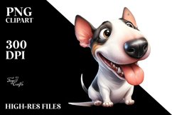 Funny Bull Terrier Sticker | Clipart Product Image 1
