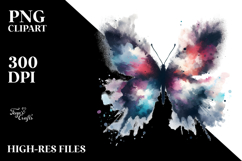 Grungy Butterfly Painting, High-Res PNG Product Image 2