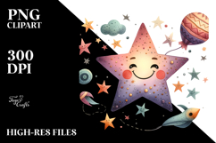 Smiling Star, Transparent PNG Product Image 2
