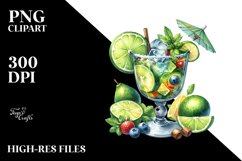 Watercolor Caipirinha Clipart Product Image 3