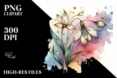 Wooden Snowdrop in Stained PNG Product Image 3