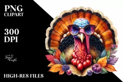 Vibrant Sunglasses Watercolor Clipart Product Image 3
