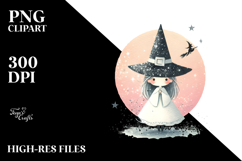 Washed Retro Cute Witch,High-Res PNG Product Image 2