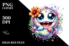Funny Mini Banshee with Flower PNG Product Image 2