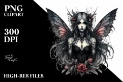 Detailed Gothic Fairy PNG Product Image 1