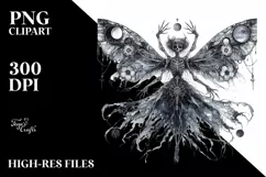 Detailed Gothic Fairy PNG Product Image 3