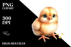Cute Baby Chicken PNG Product Image 2