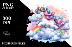 Colorful Baby Unicorn Cloud Puff Product Image 2