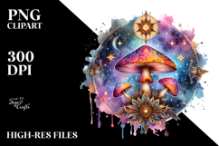 Celestial Mushroom Tarot PNG Product Image 2