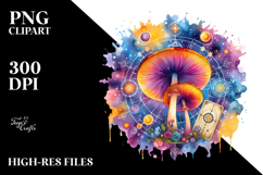 Celestial Mushroom Tarot PNG Product Image 2