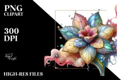 Colorful Golden Daffodil PNG Product Image 2