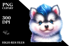 Baby Siberian Husky Watercolor Product Image 2