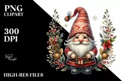Detailed Christmas Gnome PNG Product Image 3