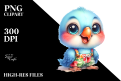 Cute Baby Parrot Singer PNG Product Image 2