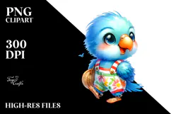 Singer Look Baby Parrot PNG Product Image 2