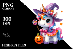 Cute Baby Unicorn Halloween PNG Product Image 2