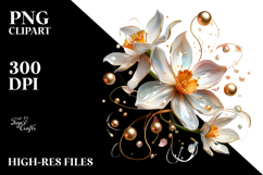 Glossy Narcissus in Material, PNG Product Image 2