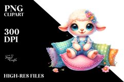 Cute Baby Lamb PNG Product Image 2