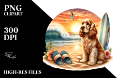 Cocker Spaniel in Sand | Clipart Product Image 2