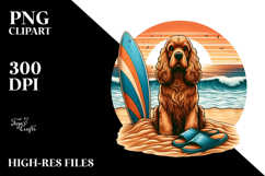 Cocker Spaniel in Sand | Clipart Product Image 2
