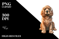 Cocker Spaniel in Sand | Clipart Product Image 2