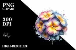 Glossy Primrose Shiny Detailed | Sublimation Clipart Product Image 3